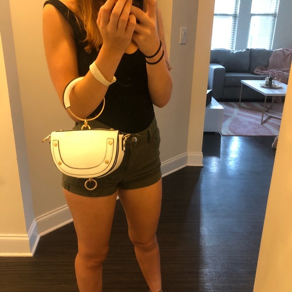 Mini Vegan Leather Bag with Ring - Picture 6 of 8